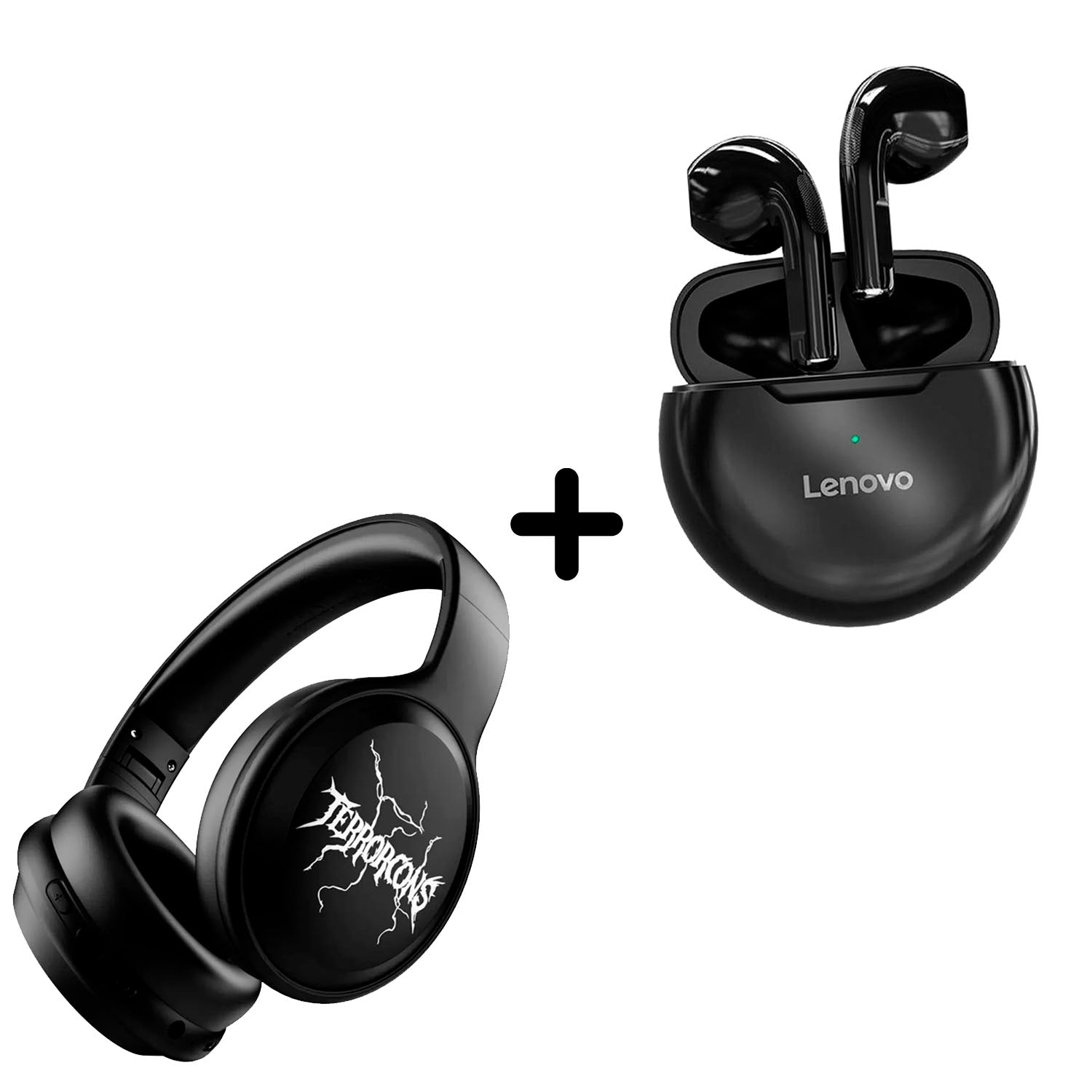 Combo - Transformers G06 Negro + Lenovo HT38 Negro Bluetooth 5.0