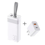 Remax - Combo RPP-320 Blanco 30000mAh + Cargador RP-U68 20W