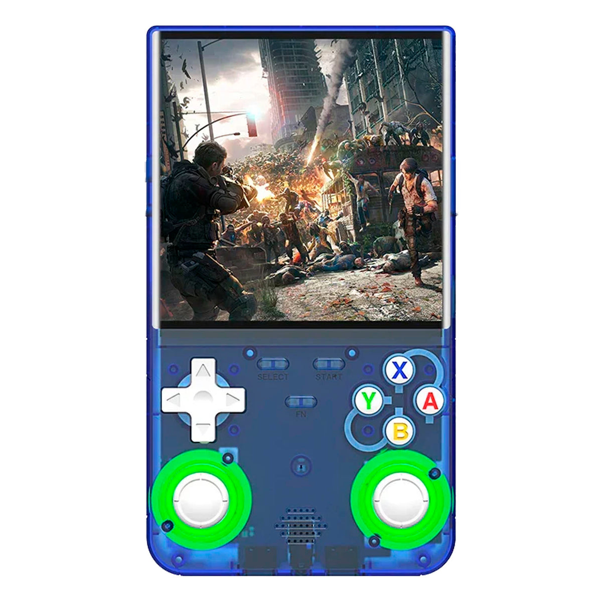 Mini Consola Retro R36 Ultra Azul 64GB + Estuche Negro