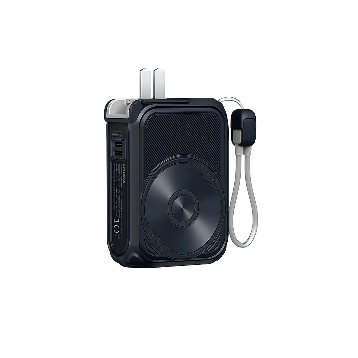 Power Bank Titan Charge 10000mAh MagSafe Negro con Carga Rápida